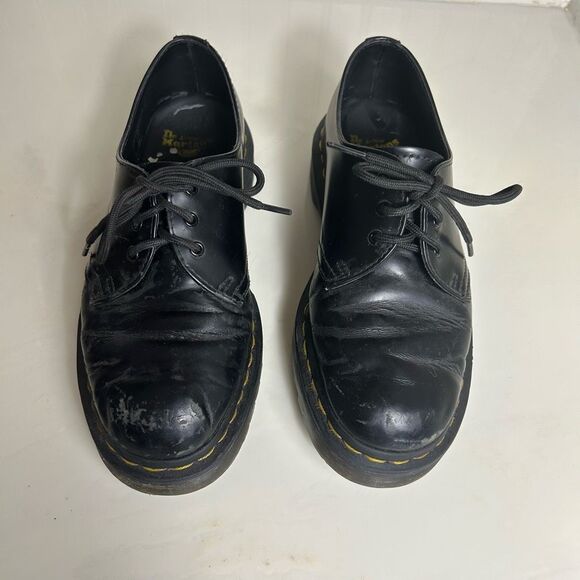 Dr. Martens Shoes - Dr. Martens black leather low top oxfords size 8